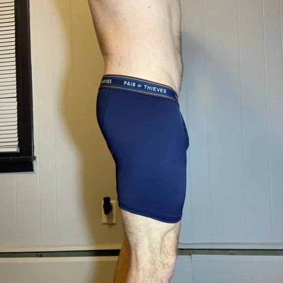 Pair of Thieves Navy Boxer Briefs for Men - Picture 2 of 4